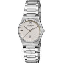 Victorinox Swiss Army Victoria Diamond Ladies Egg Shell Dial Watch 241521