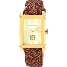 Vince Camuto Brown Stingray Leather Strap Watch Women's