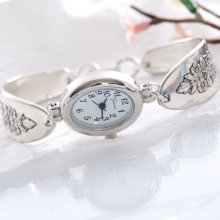 Vintage Spoon Watch - Lady Stuart 1949 Spoon Watch - Oval Quartz Watch - Spoon Watch - Silverware Watch (mcf W043)