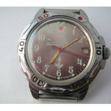 Vintage Vostok Komandirskie . Rare mens Watch Wostok 90s USSR Watch