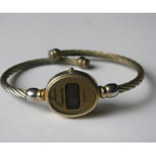 Vtg Old Jacques Carpentier Digital Quartz Small Bracelet Ladies Womens Watch 235