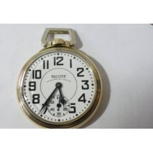 WALTHAM VANGUARD Premier 16s 23J Railroad Pocket Watch w/ WALTHAM RR Case 1/2