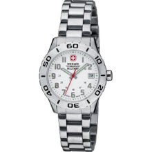 Wenger Swiss Military Grenadier Ladies Watch - White Dial Bracelet -