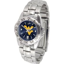 West Virginia Mountaineers WVU Womens Anochrome Watch