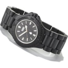 WeWOOD Mid-Size Date Quartz Wooden Bracelet Watch BLACK