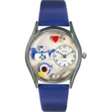 Whimsical Watches Women's S0310010 Tea Lover Royal Blue Leather