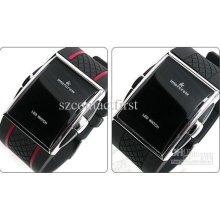 Wholesale-50pcs Lot Ic3905,south Korea Led Intercrew Wrist Watch. Bl