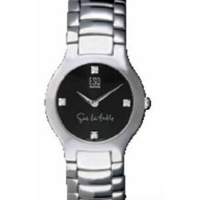 Women`s Esq By Movado Women`s Watch W/ Black Dial Stainless Steel Bracelet