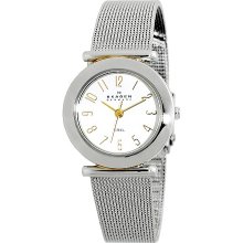 Women's 2-Tone Stainless Steel Watch With Mesh Bracelet