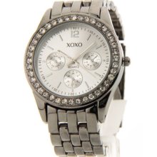 Womens Xoxo Fashion Silver Tone Rhinestones Watch 5209