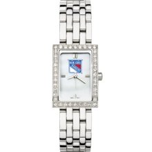 York Rangers Ladies Allure Watch Stainless Steel Bracelet