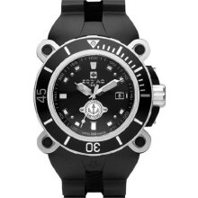 Zodiac Zo8532 Watch Zmx05 Oceanaire Mens Black Dial Stainless Steel Case Quartz