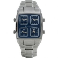 1333-33 Giordano Mens 4 Dial Steel Watch