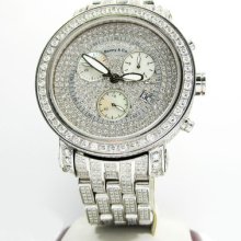 16.00ct Benny & Co Mens Vs Diamond Watch Joe Rodeo Aqua Master Curtis & Co