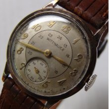 1930' Wittnauer Mens Swiss Made Gold Military Watch