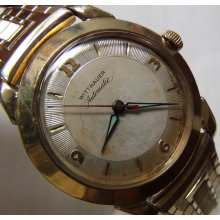 1950' Wittnauer Mens Swiss Made Automatic Gold Gorgeous Dial Watch
