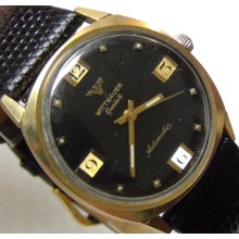 1950' Wittnauer Mens Swiss Made Automatic 10K Gold Gorgeous Dial Watch