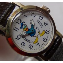 1960's Bradley Donald Duck Swiss Made Walt Disney Production Watch