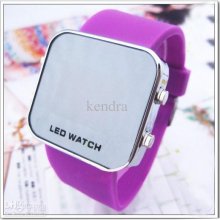 20 Pcs New Luxury Sport Led Digital Date Lady Men Watch Mirror Fashi