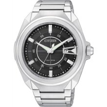 2012 Citizen Eco-drive 100m Mens Calendar Sports Watch Aw1020-53e