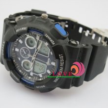 2012 Ohsen Mens 3atm Water Resistant Sport Watch Manly Stop Alarm Wristwatch