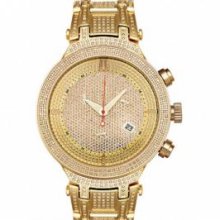 4.75ct Golden Diamond Joe Rodeo Master Hip Hop Watch