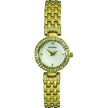 4031 Sekonda Ladies Crystals White Gold Watch