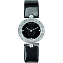 94Q99D008-S009 Versace Ladies EON Black Clour de Paris Watch