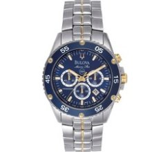 98H37 -- Bulova Marine Star Chronograph Blue Dial Watch