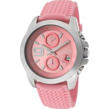 a_line Watches Women's Aroha Chronograph Pink Dial Pink Silicone Pink