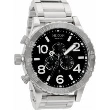 A083-1000 Nixon Mens 51-30 Chrono Silver Black Watch