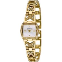 Accurist Ladies Gold Stone Set Bracelet LB1484p Watch