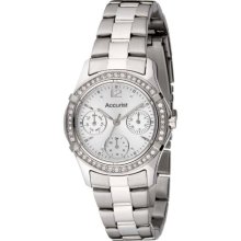 Accurist Ladies Quartz Watch With Silver Dial Analogue Display And Stainless Steel Bracelet Lb1640x