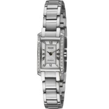 Accurist Pure Precision Women's Quartz Watch With White Dial Analogue Display And Silver Stainless Steel Bracelet Lb1590rn