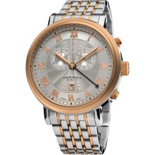 Akribos XXIV Men's Stainless Steel Swiss Collection Chronograph Watch (Tow-tone/Rose-tone)