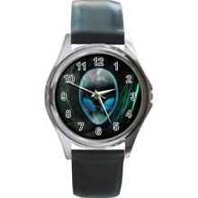 Alienware Unisex Silver-Tone Round Metal Watch 12