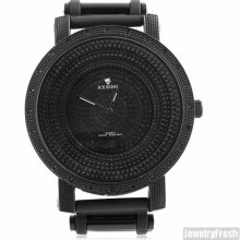 All Black Stealth Step Dial Big Face Watch