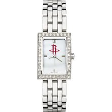 Alluring Ladies Houston Rockets Watch with Logo in Stainless Steel