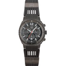 Andrew Marc Watch, Mens Chronograph Heritage Scuba Gray Ion-Plated Sta