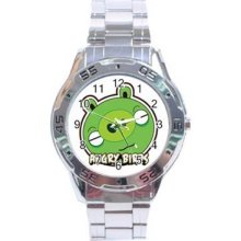 Angry Birds Stainless Steel Chrome Analogue Men's Watch 09