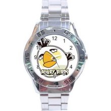 Angry Birds Stainless Steel Chrome Analogue Men's Watch 06