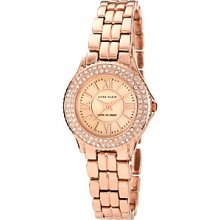 Anne Klein Women's 10/9536rmrg Swarovski Crystal Accented Rose-gold Tone Bracele