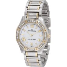 Anne Klein Women's 10/9769MPTT Swarovski Crystal Accented Two-Tone