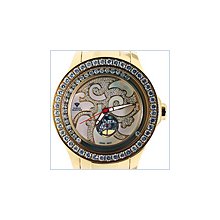 Aqua Master Luxury 7.50 ct Diamond Mens Yellow Watch