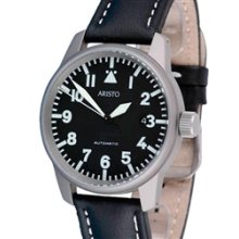 Aristo 5H68TI Titanium Case Swiss Automatic Movement Aviator Watch