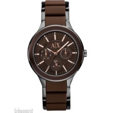 Armani Exchange Original Ax5128 Women's Stainless Steel Watch Brown