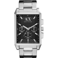 Armani Exchange Rectangular Chronograph Mens Watch