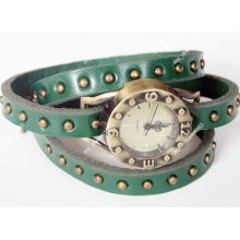 Arrival Sport Fashion Green Men&women Quartz Digital Engraved Rivet Wrist