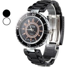 Assorted Colors Women's Casual Style Plastic Analog Quartz Wrist Watch