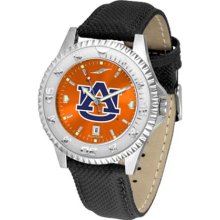 Auburn University Tigers AU Mens Leather Anochrome Watch